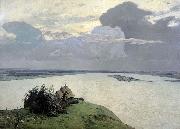 Isaac Levitan Over Eternal Peace oil painting